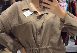Camisa ajustable camel