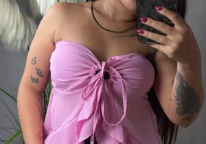 Top volados Rosa